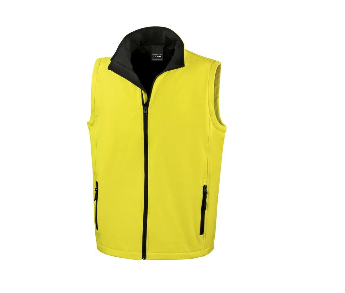 Bodywarmer softshell imprimable homme
