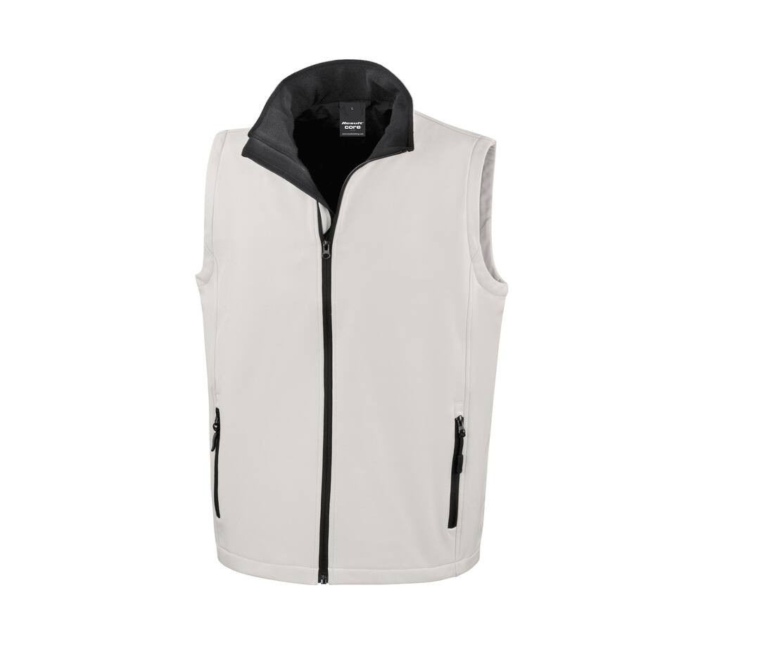 Bodywarmer softshell imprimable homme