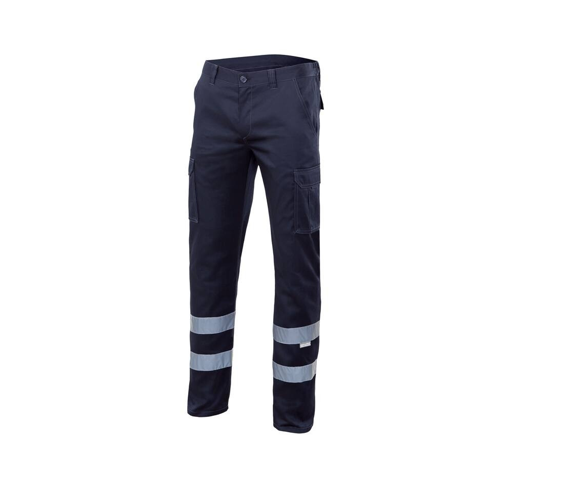 Pantalon stretch multipoches à bandes réfléchissantes