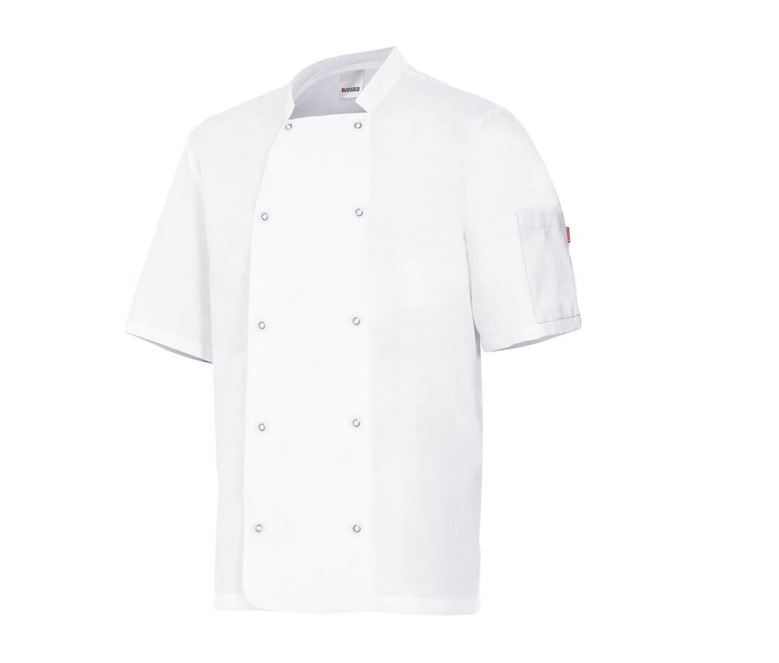 Veste de cuisinier mc avec boutons pression