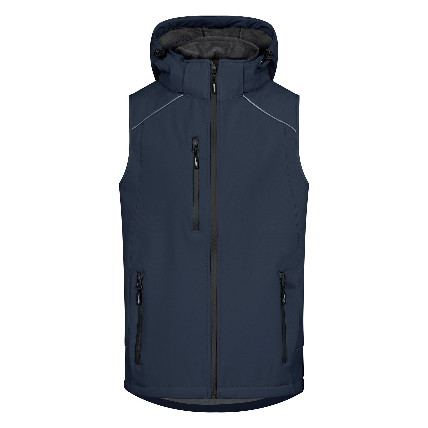 Bodywarmer en softshell avec capuche