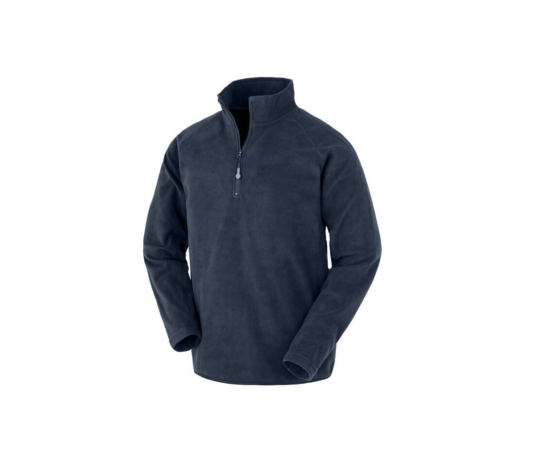 Polaire col zippé en polyester recyclé
