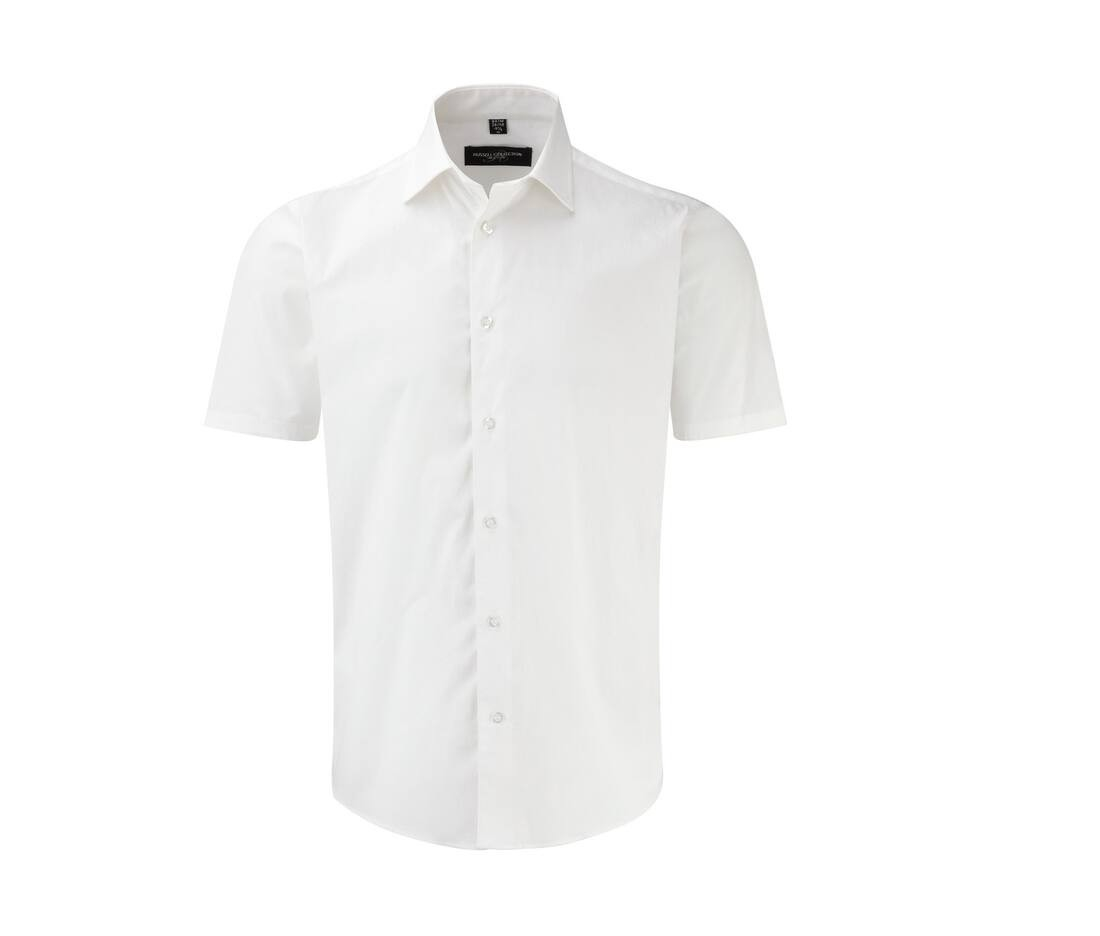 Men's short sleeve fitted stretch shirt