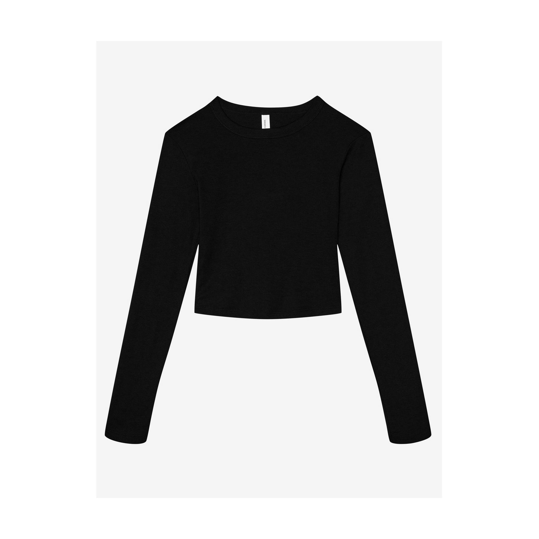 Tee-shirt court manches longues femme