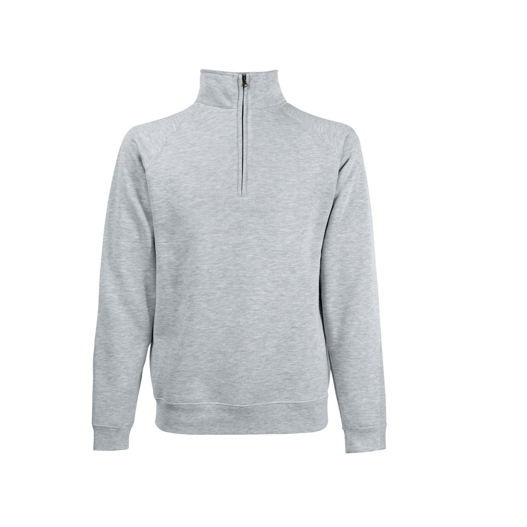 Sweat manches raglan col zippé