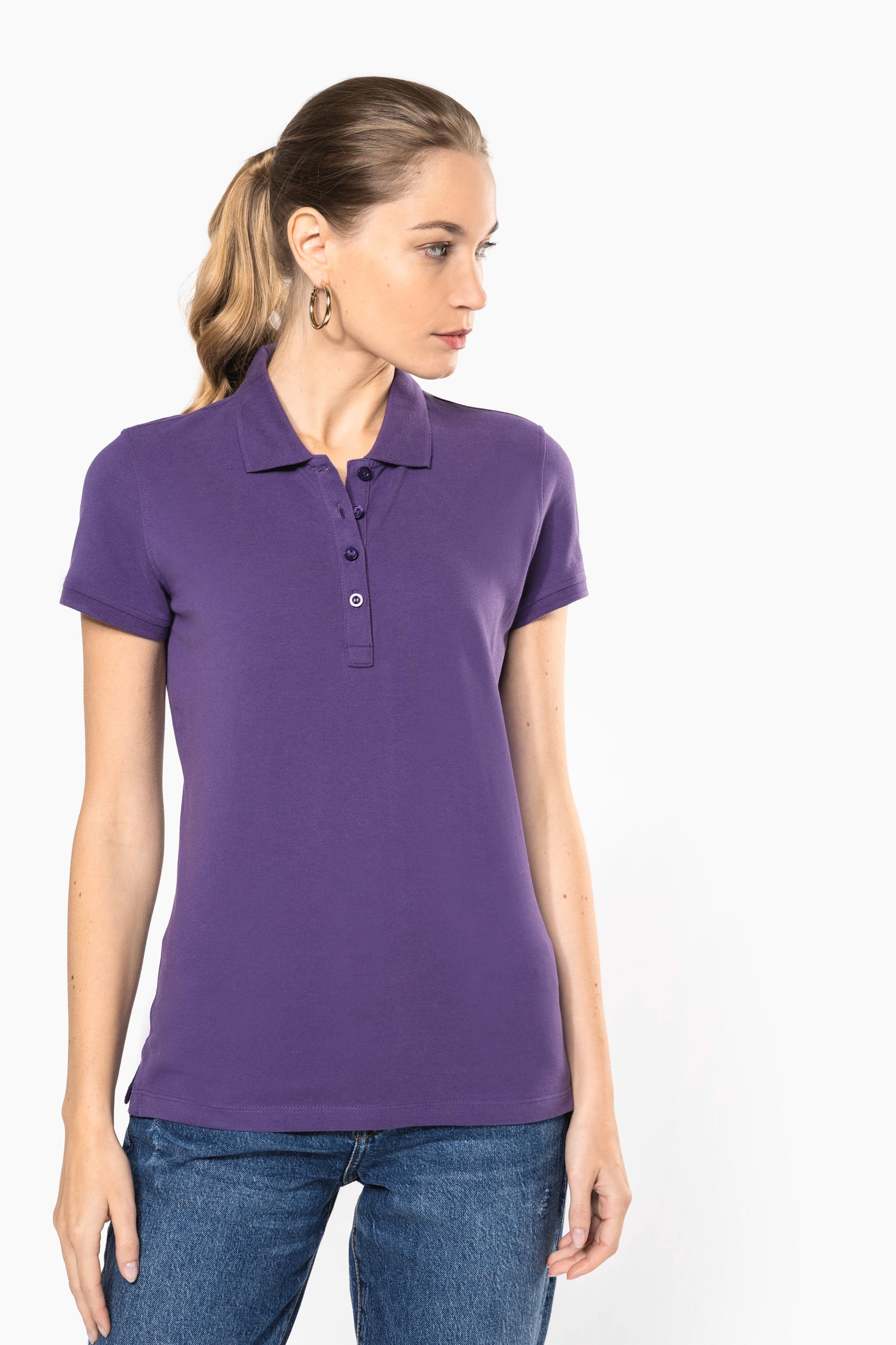 Polo piqué manches courtes femme thumb