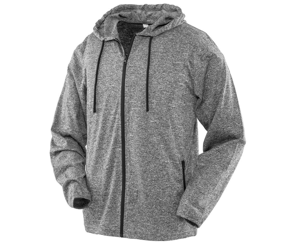 Tee-shirt de sport zippé à capuche homme thumb