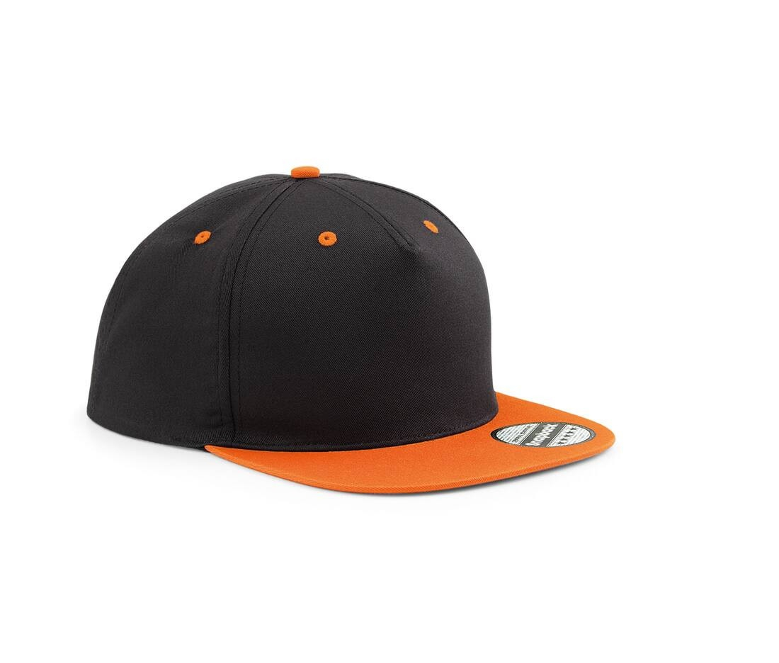 Casquette 5 pans avec visière contrastée