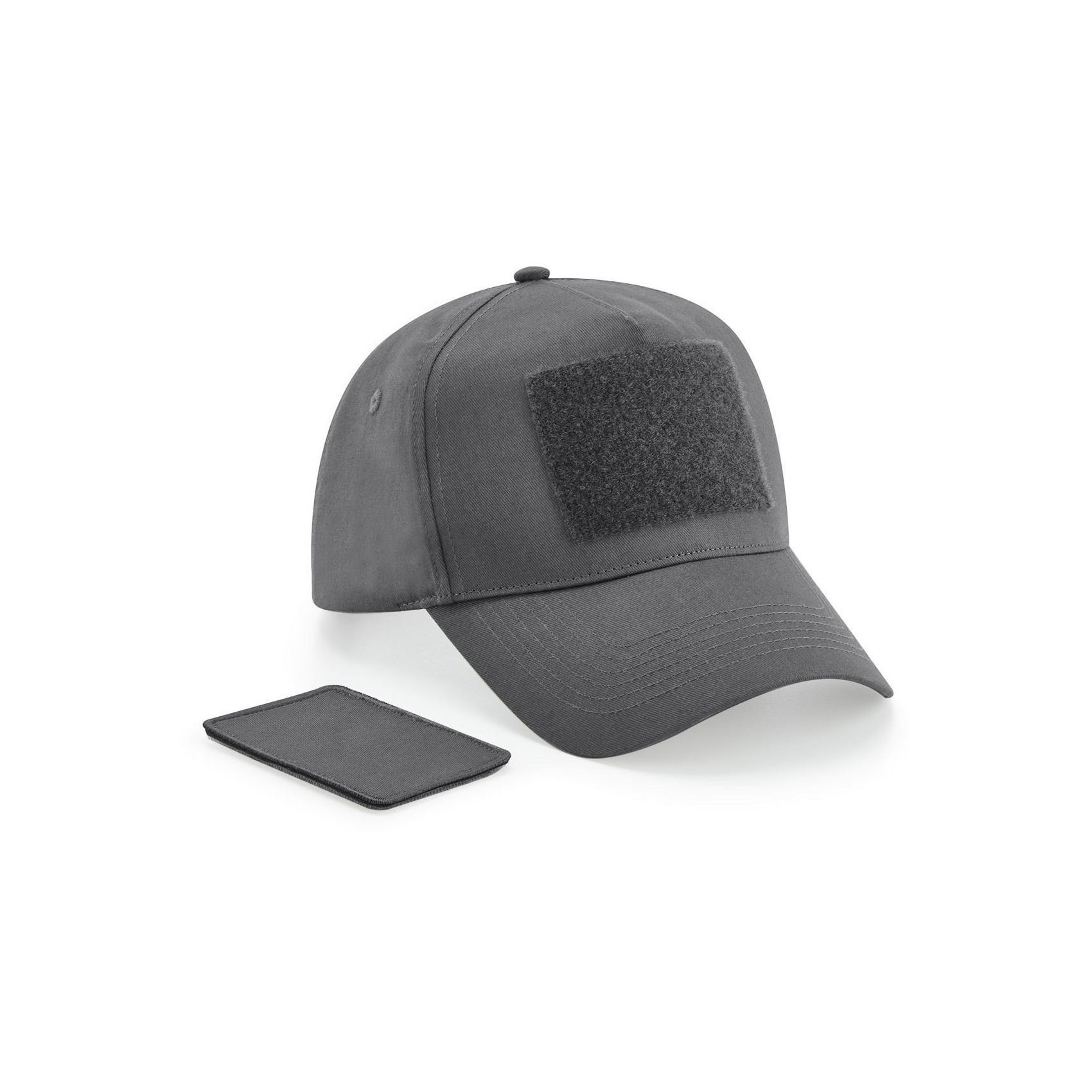 Casquette 5 pans avec patch amovible