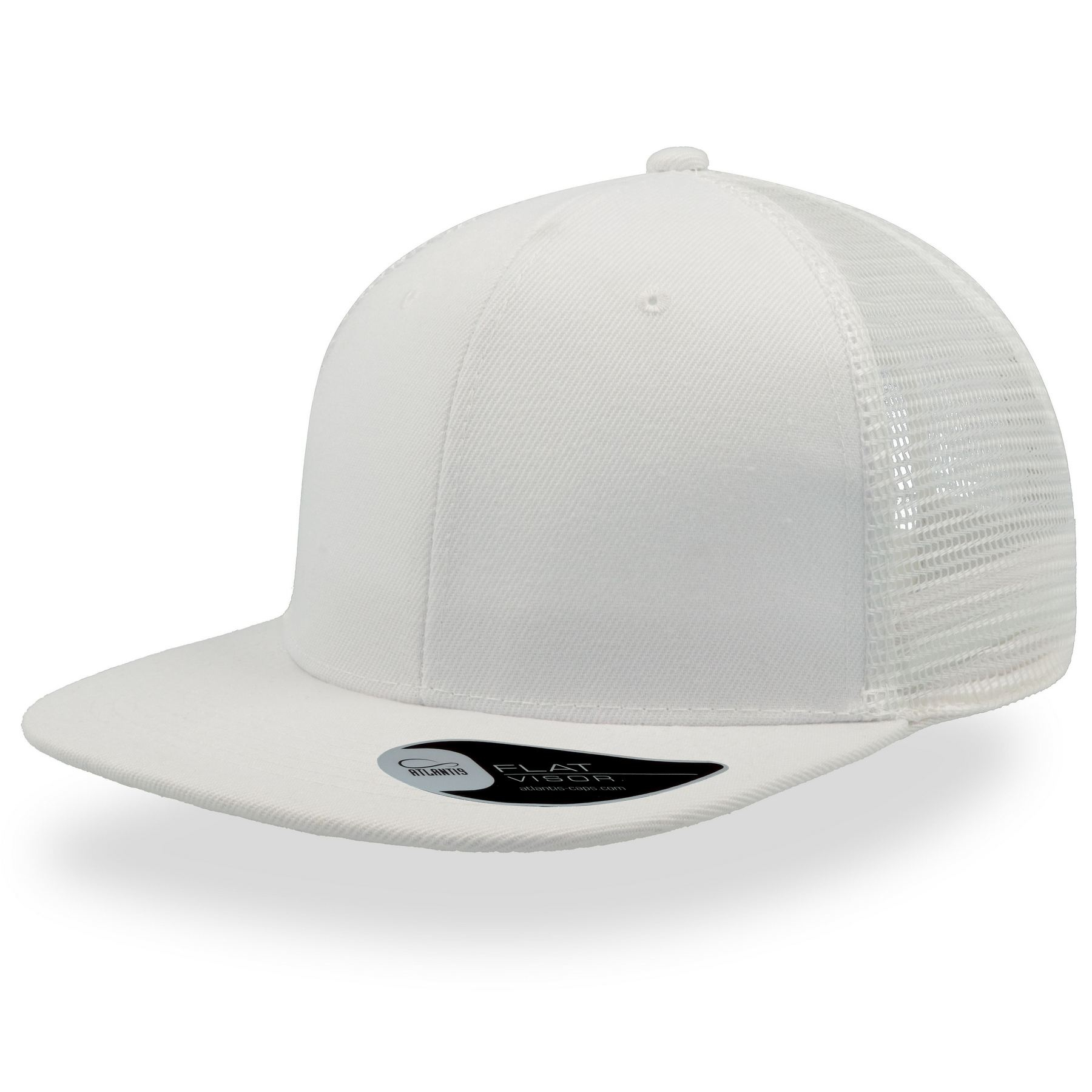 Casquette visière plate style trucker