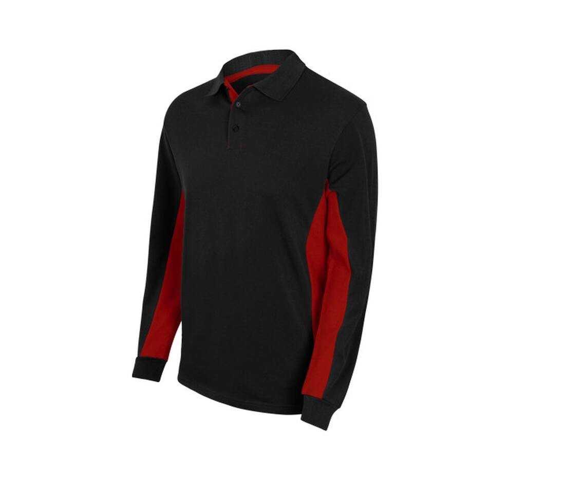 Polo bicolore manches longues