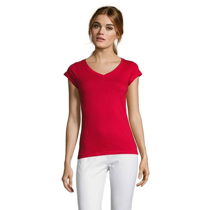 MOON T-SHIRT FEMME COL V