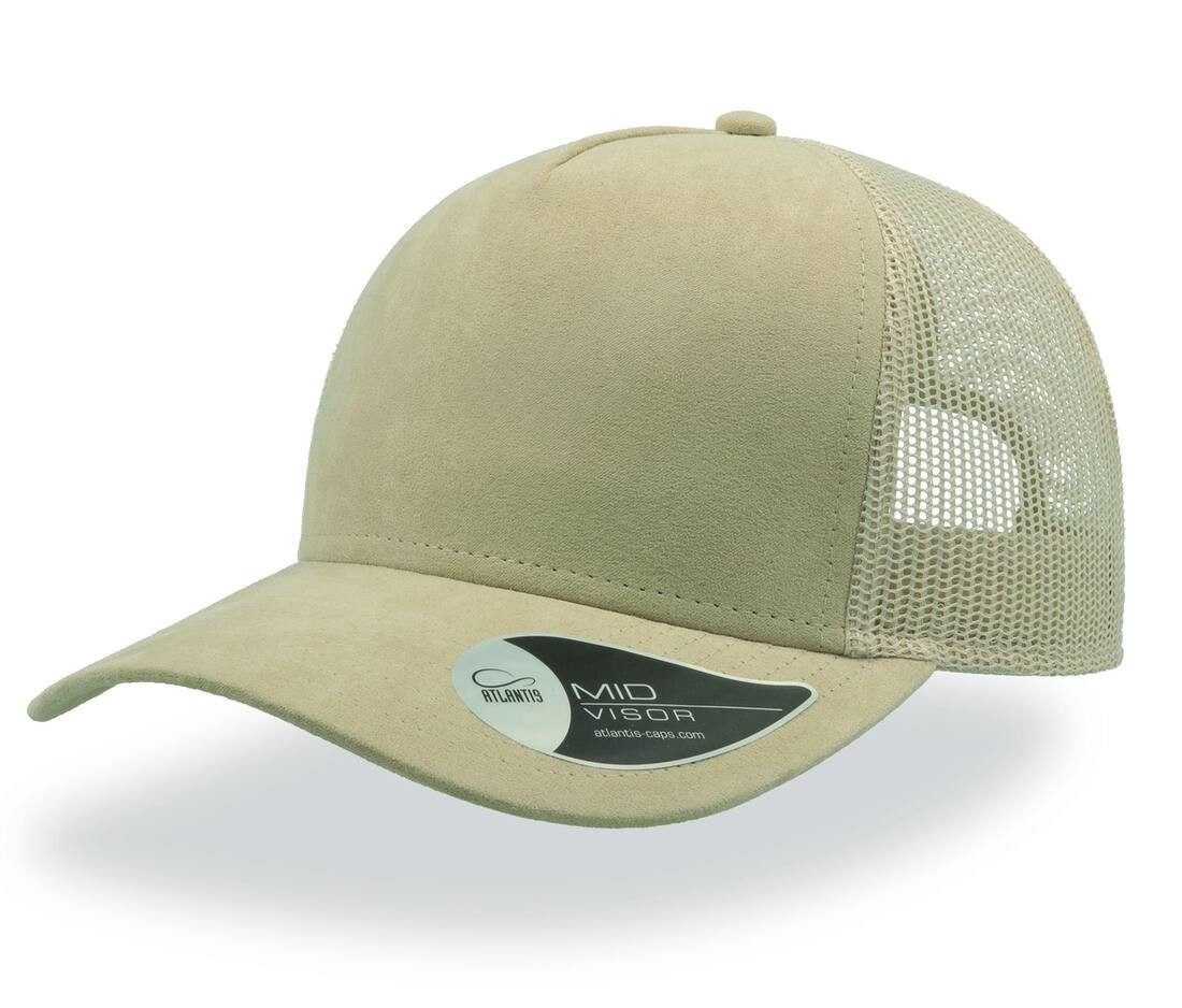 Casquette style trucker en faux daim