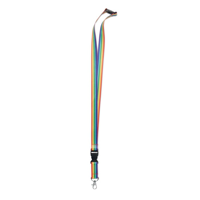 BOWYARD - Lanyard en RPET arc-en-ciel thumb