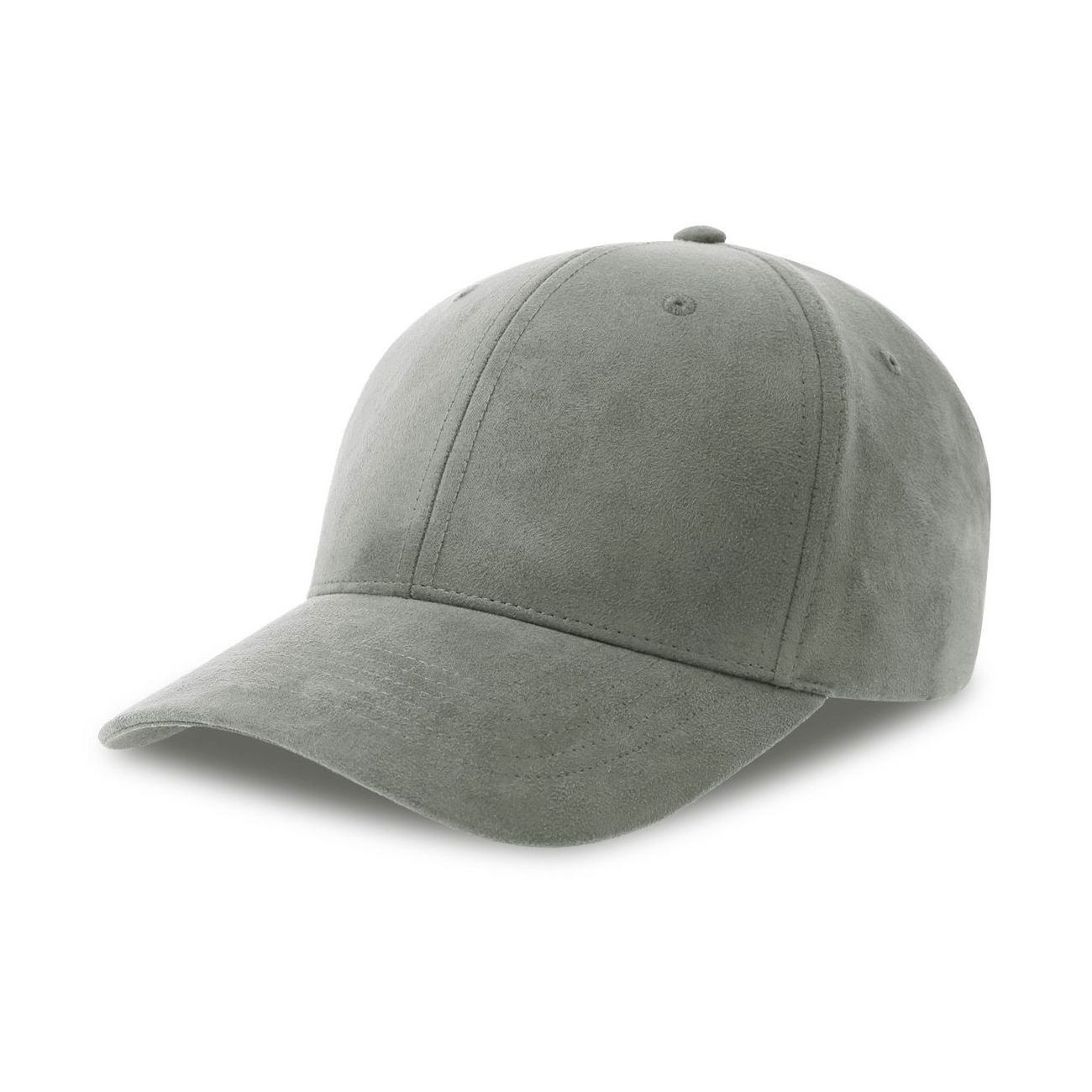 Casquette 6 pans mid visor faux suède