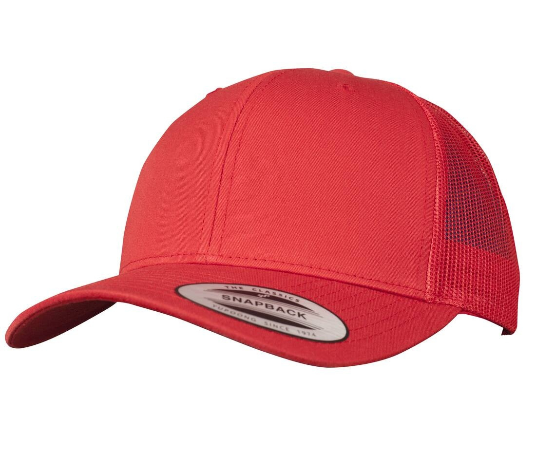 Casquette visière incurvée style trucker