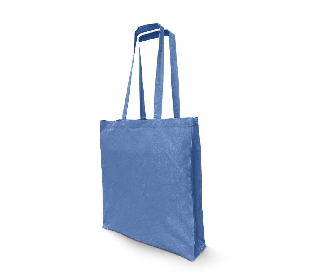 Sac shopping en coton recyclé avec soufflet