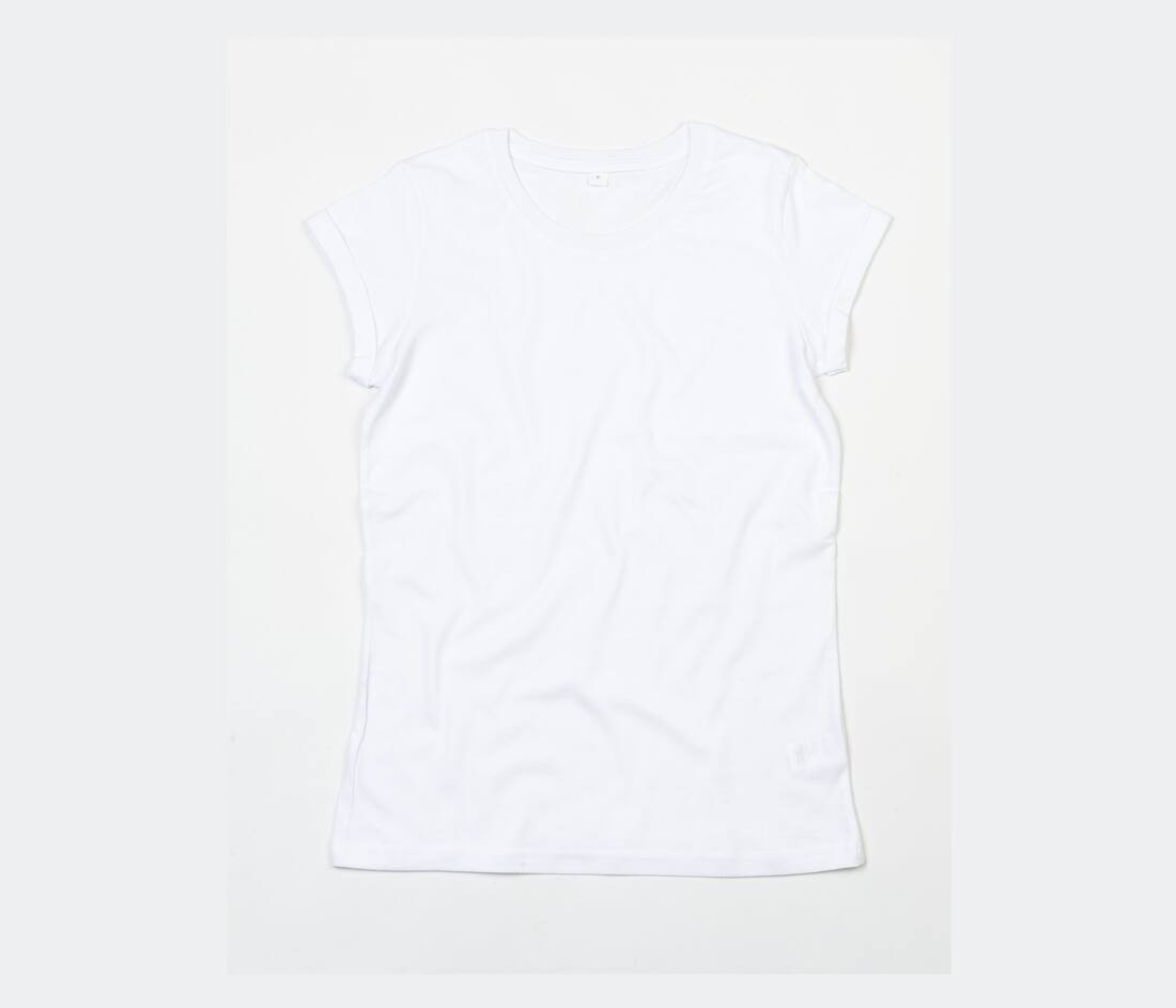 Tee-shirt femme manches roulées