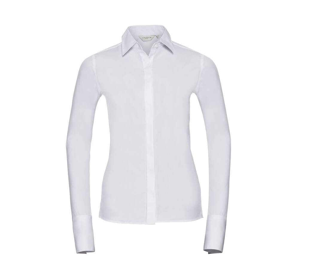 Ladies' long sleeve fitted ultimate stretch shirt