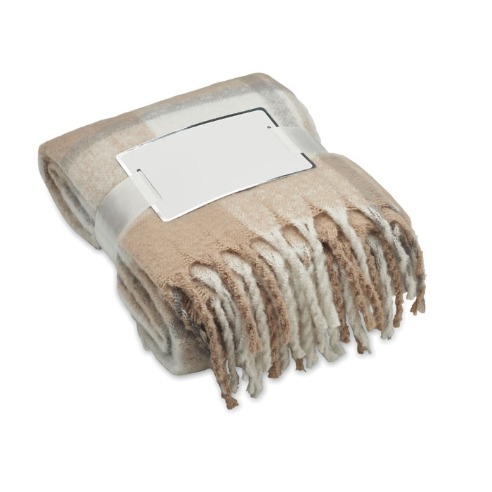 QUET - Couverture en mohair à carreaux thumb