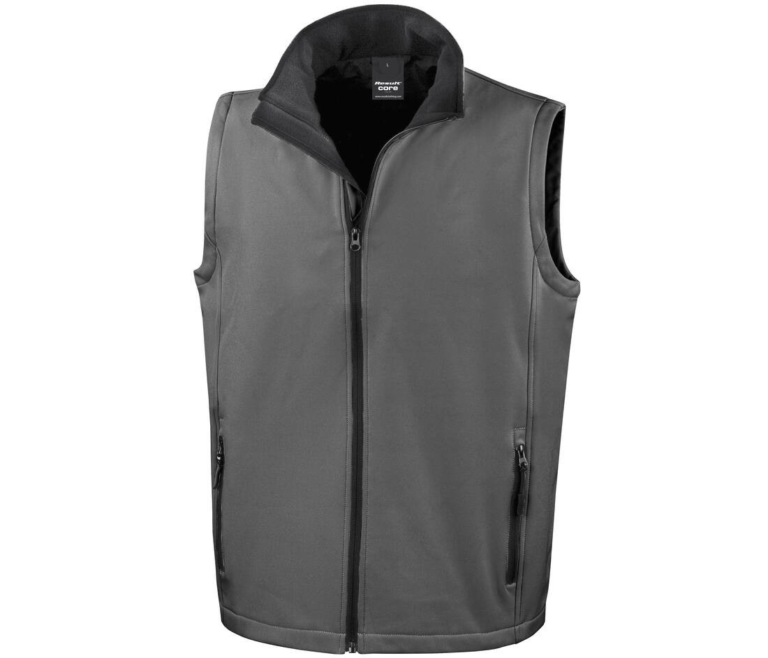 Bodywarmer softshell imprimable homme