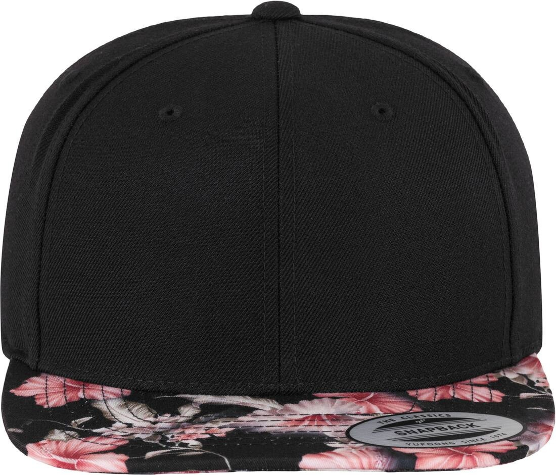 Casquette snapback motif fleuri