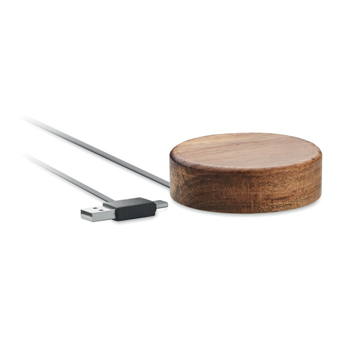 ACALESS - Chargeur sans fil en acacia thumb