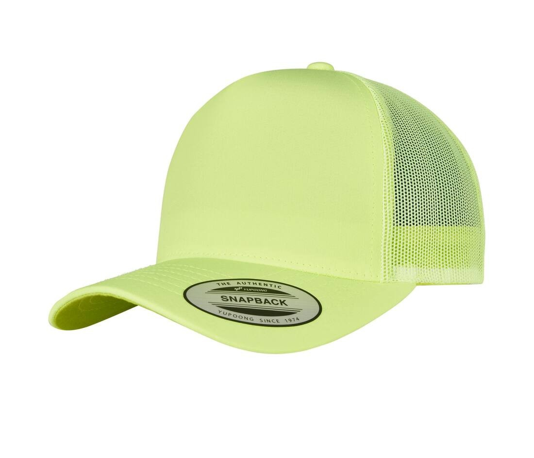 Casquette style trucker fluo