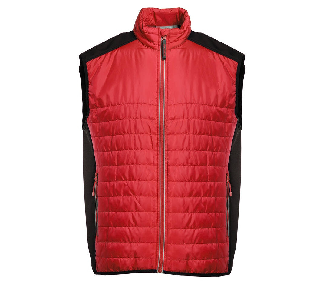 Bodywarmer bi-matière matelassé