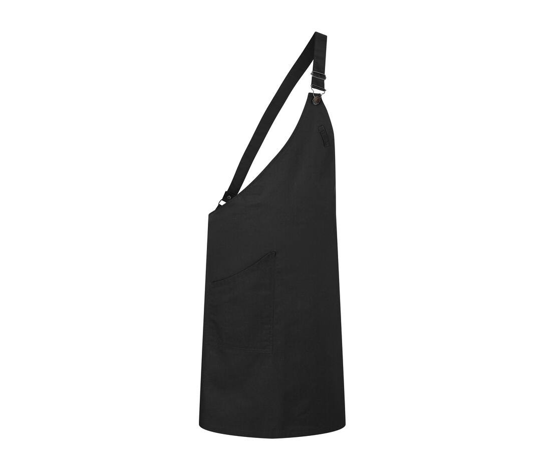 Tablier asymétrique en tissu sergé