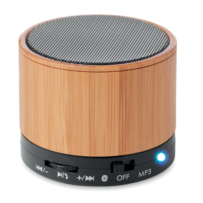 ROUND BAMBOO - Haut-parleur sans fil bambou thumb