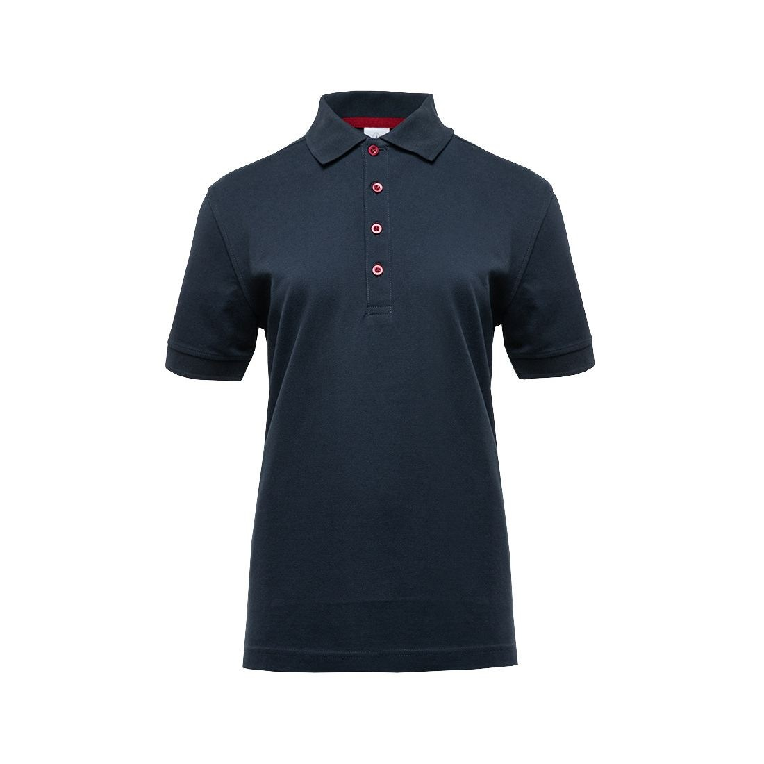 Polo femme boutons contrastés