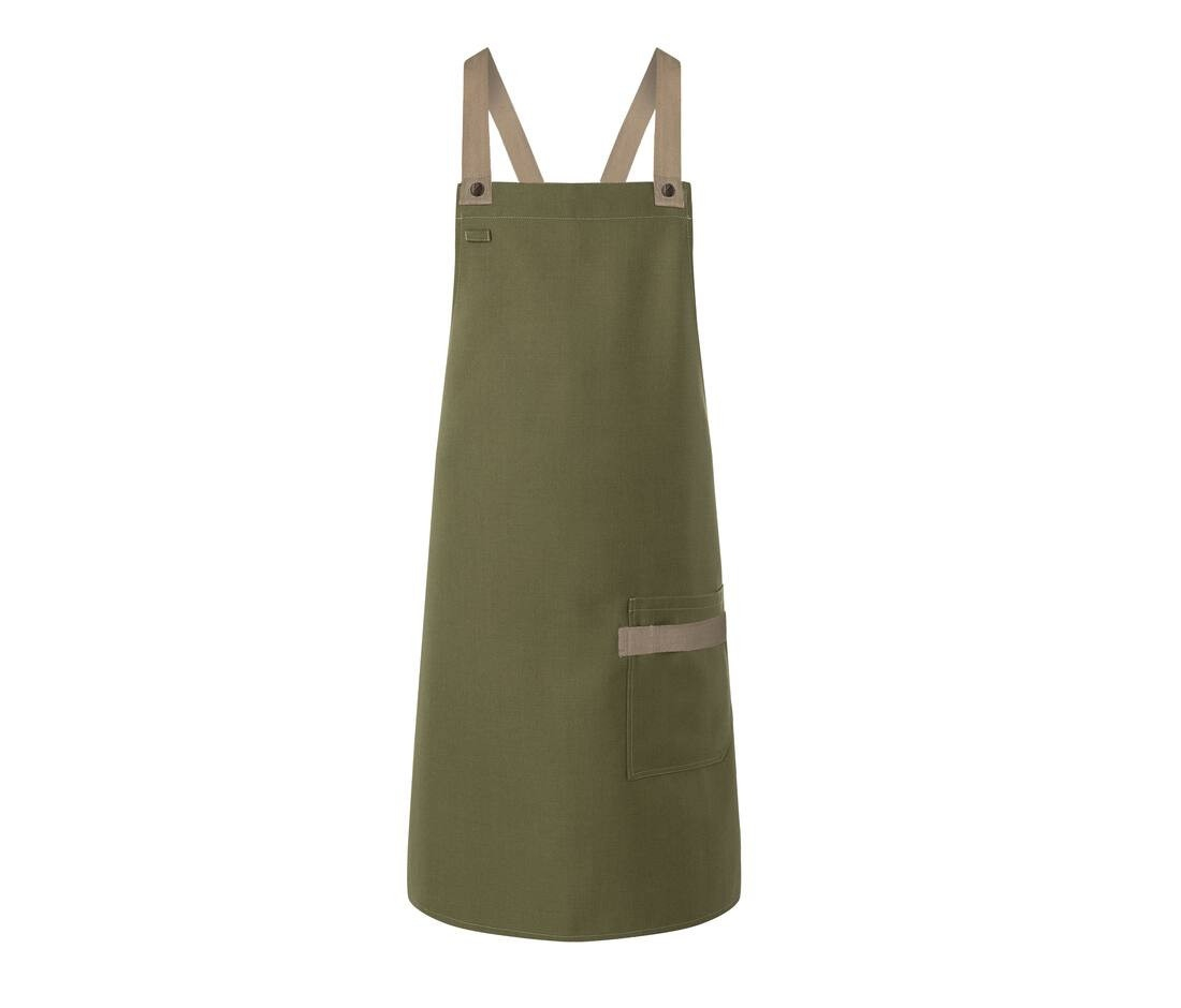 Tablier à bavette urban-look avec bretelles croisées et poche