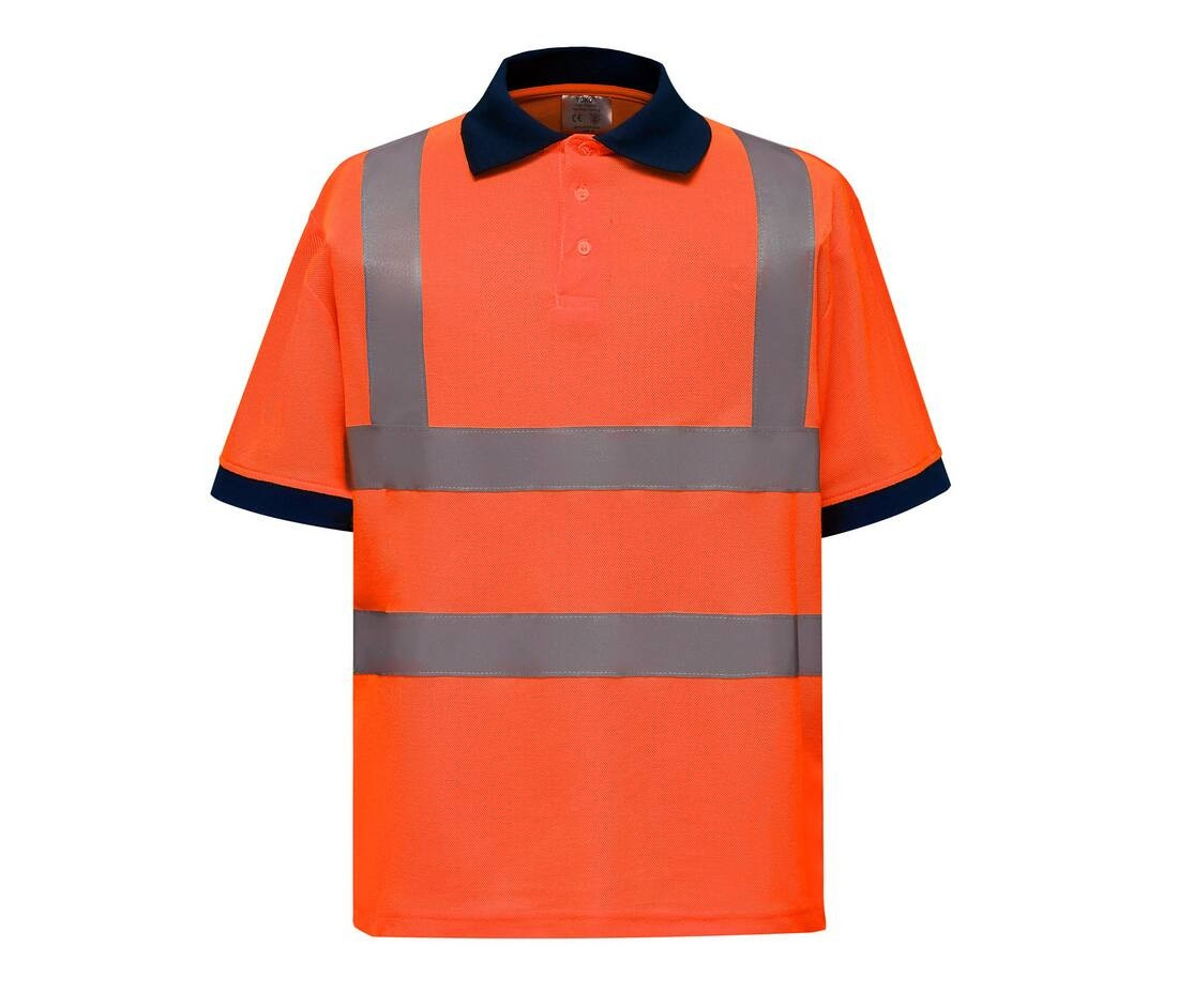Polo manches courtes haute visibilité