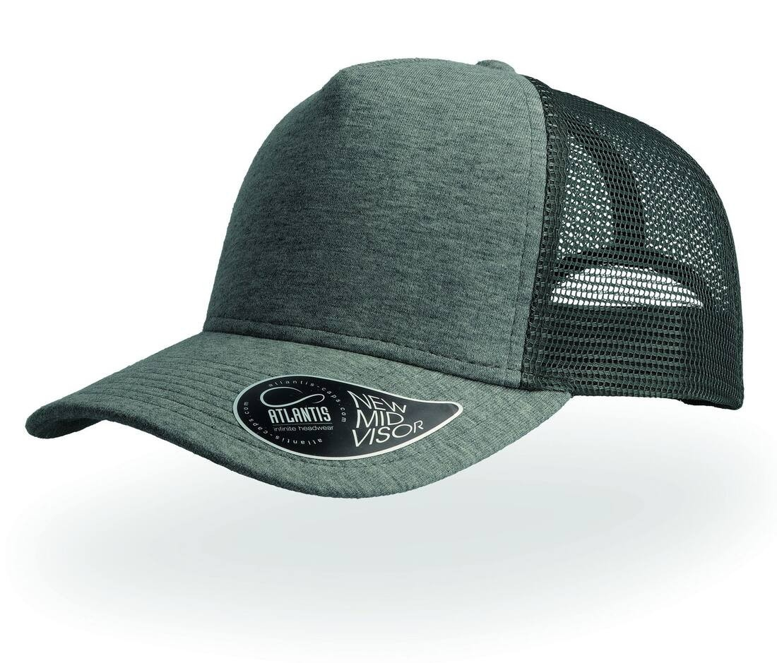 Casquette 5 pans style trucker en jersey