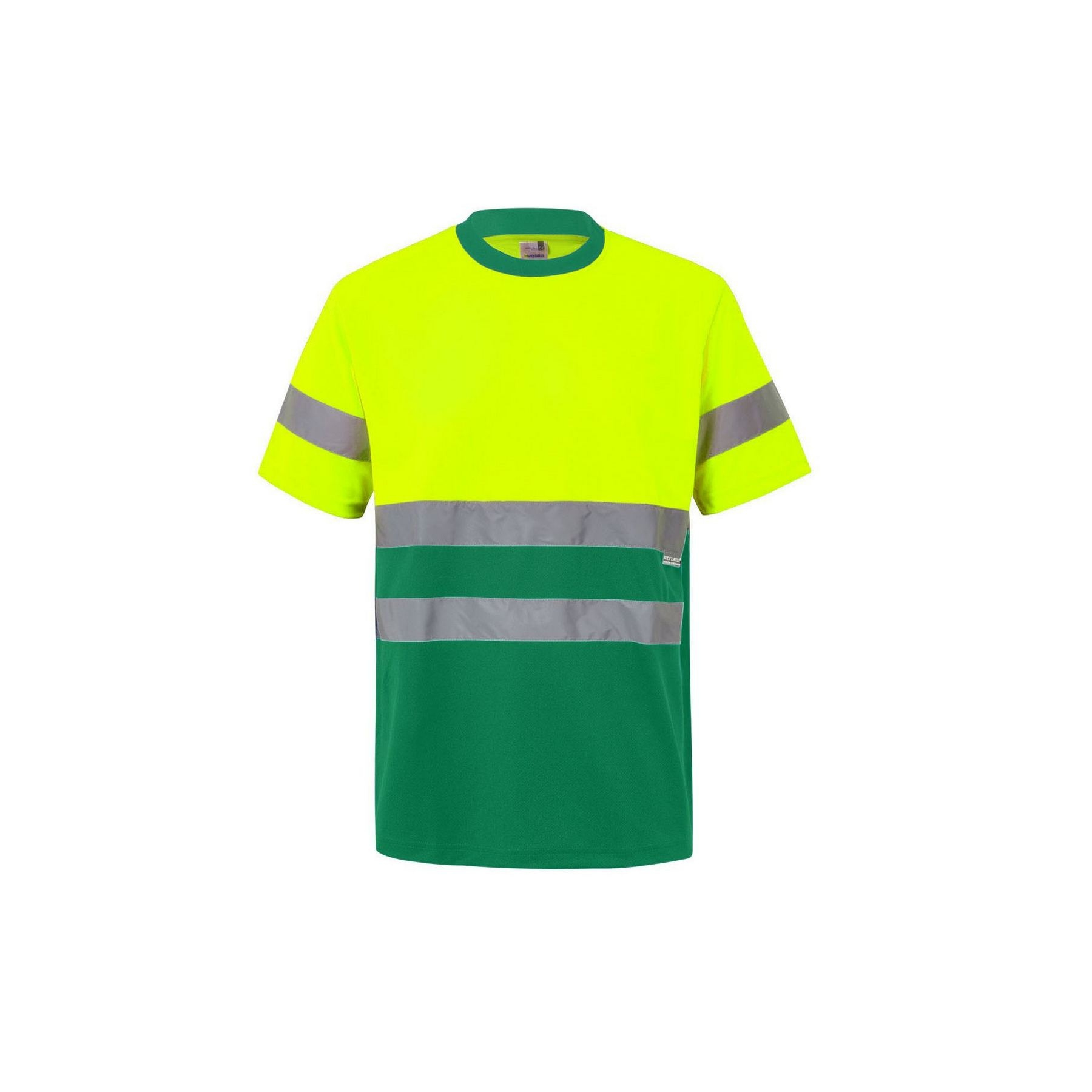 T-shirt technique bicolore haute visibilité