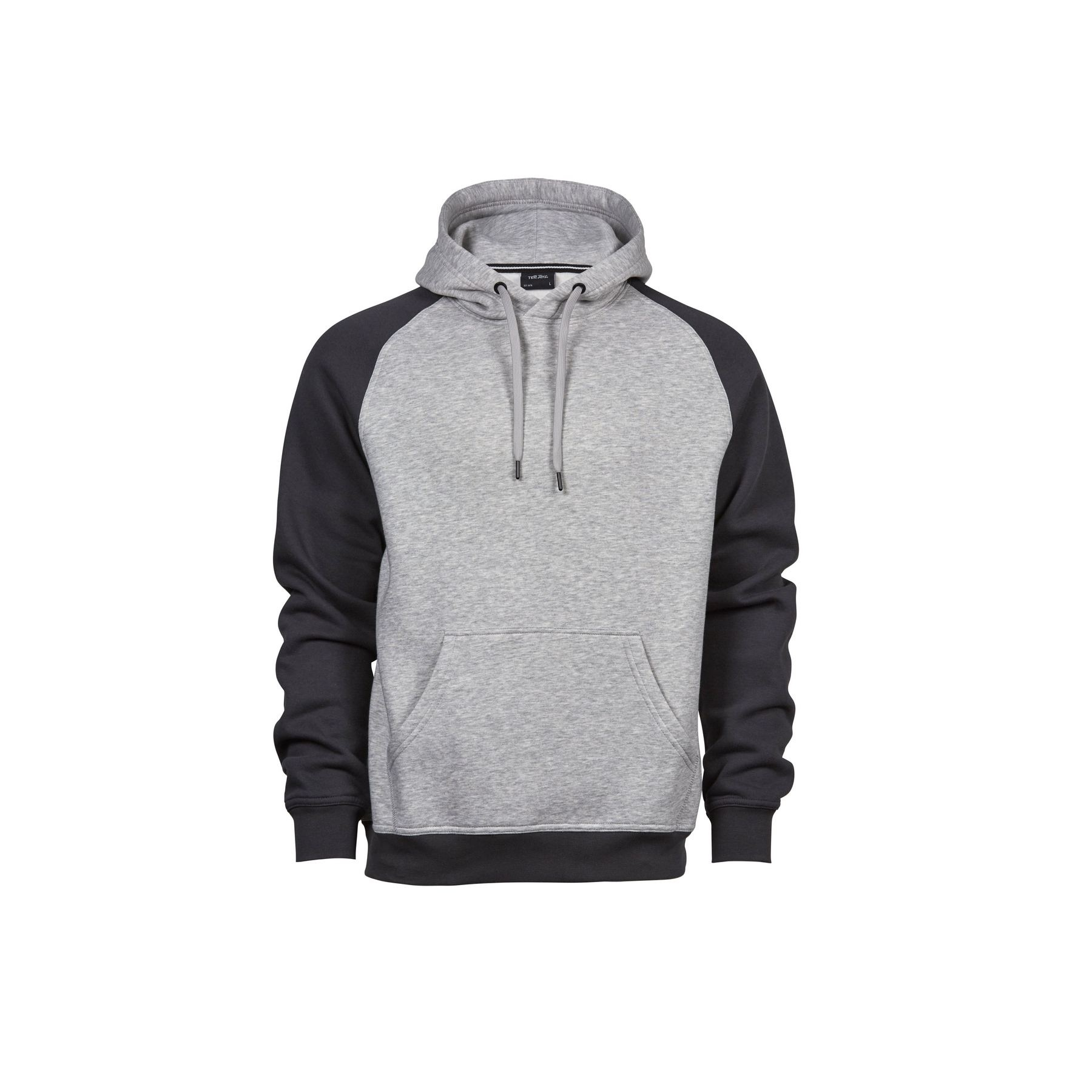 Sweat capuche manches contrastées