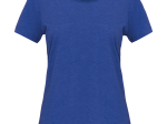 T-shirt Bio col à bords francs manches courtes femme