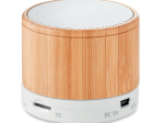 ROUND BAMBOO - Haut-parleur sans fil bambou