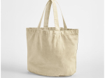 Sac shopping ovale en coton recyclé délavé