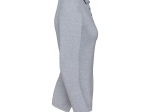 Polo maille piquée manches longues femme
