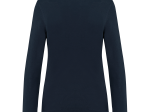 Polo maille piquée manches longues femme