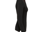 Polo maille piquée manches longues femme