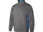 Sweat bicolore col zippé
