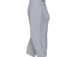 Polo maille piquée manches longues femme