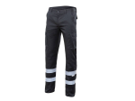 Pantalon stretch multipoches à bandes réfléchissantes