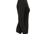 Polo maille piquée manches longues femme