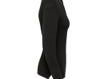 Polo maille piquée manches longues femme