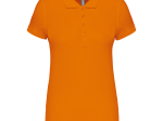 Polo piqué manches courtes femme