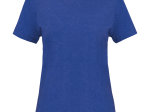 T-shirt Bio col à bords francs manches courtes femme